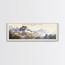 Potala Palace COUNTRY Travel Poster Print, Framed Canvas Print, COUNTRY Travel Art, Wood Framed Art, Wall Hanging, Home Decor