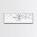 Panoramic Worcester City Map, Massachusetts Art, Map Print, Minimalist Wall Art, Canvas Art, Housewarming Gift, Street Map Art, Closing Gift