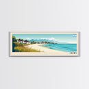 Bahia Blanca, Argentina Panoramic Travel Poster Canvas Print, Bahia Blanca, Argentina Painting, Argentina Art, Bahia Blanca Travel Art, Guest Room Painting