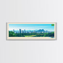 Curitiba, Brazil Panoramic Travel Poster Canvas Print, Curitiba, Brazil Painting, Brazil Art, Curitiba Travel Art, Living Room Painting