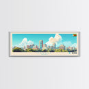 Harare, Zimbabwe Panoramic Travel Poster Canvas Print, Harare, Zimbabwe Painting, Zimbabwe Art, Harare Travel Art, Living Room Painting