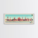 Lahore, Pakistan Panoramic Travel Poster Canvas Print, Lahore, Pakistan Painting, Pakistan Art, Lahore Travel Art, Guest Room Painting