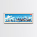 Toronto, Canada Panoramic Travel Poster Canvas Print, Toronto, Canada Painting, Canada Art, Toronto Travel Art, Living Room Painting