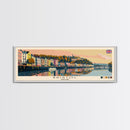 Bristol, England Panoramic Canvas Print, Bristol, England Painting, England Art, Bristol Travel Poster, Travel Art, Housewarming Gift