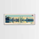 Kuala Lumpur, Malaysia Panoramic Canvas Print, Kuala Lumpur, Malaysia Painting, Malaysia Art, Kuala Lumpur Travel Poster, Travel Art, Guest Room Painting