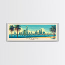 Manama, Bahrain Panoramic Canvas Print, Manama, Bahrain Painting, Bahrain Art, Manama Travel Poster, Travel Art, Guest Room Painting