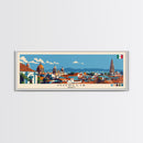Morelia, Mexico Panoramic Canvas Print, Morelia, Mexico Painting, Mexico Art, Morelia Travel Poster, Travel Art, Vacation Gift