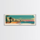 Oran, Algeria Panoramic Canvas Print, Oran, Algeria Painting, Algeria Art, Oran Travel Poster, Travel Art, Guest Room Painting