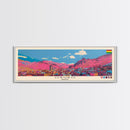 Oruro, Bolivia Panoramic Canvas Print, Oruro, Bolivia Painting, Bolivia Art, Oruro Travel Poster, Travel Art, Guest Room Painting