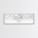 Panoramic Zurich City Map, Switzerland Art, Map Print, Minimalist Wall Art, Canvas Art, Housewarming Gift, Street Map Art, Closing Gift