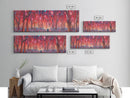 Enchanted Forest Art, Abstract Forest Art, Pink Forest, Pastel Wood, Wall Decor, Large Canvas Print, Panoramic, Wall Art, Canvas Print