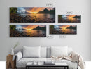 Photographic Panoramic of American Samoa National Park, Sunset Photography, National Park Art, Framed Canvas Print, Landscape Photography