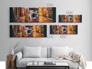 Graffiti Punk Wall Art, Street Art, Framed Canvas Print, Urban Decay Washing Machine, Limited Edition, High Quality Art, Game Room Art