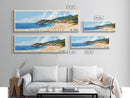 Alaçatı 11 Beach, Turkey Panoramic Beach Print, Vacation Gift, Turkey Wall Art, Beach Painting, Beach Decor, Beach Painting