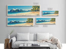 Bounty Beach, Philippines Panoramic Beach Print, Vacation Gift, Philippines Wall Art, Beach Painting, Beach Decor, Beach Painting