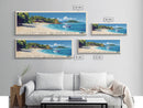 Cast Away Island Beach, Fiji Panoramic Print, Vacation Gift, Fiji Wall Art, Beach Painting, Beach Decor, Beach Or Lakehouse Art
