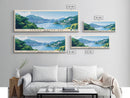Clear Water Bay, Hong Kong Panoramic Beach Print, Vacation Gift, Hong Kong Wall Art, Beach Painting, Beach Decor, Beach Painting