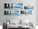 Easter Island, Chile Panoramic Print, Vacation Gift, Chile Wall Art, Beach Painting, Beach Decor, Beach Or Lakehouse Art