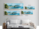 Ischia, Italy Panoramic Print, Vacation Gift, Italy Wall Art, Beach Painting, Beach Decor, Beach Or Lakehouse Art