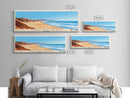 Oualidia Beach, Morocco Panoramic Beach Print, Vacation Gift, Morocco Wall Art, Framed Canvas Print, Framed Beach Painting
