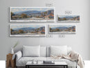 Santa Clarita California Travel Poster, Framed Canvas Print, Wall Art, Home Decor, Travel Print, Living Room Art, Artistic Gift