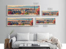 Bradford United Kingdom Travel Print Wall Art, Panoramic City Art, Travel Art, Wall Decor, Vacation Gift, Framed Canvas Print Or Metal Art