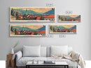 Tuzla Bosnia Travel Print Wall Art, Panoramic City Art, Travel Art, Wall Decor, Vacation Gift, Framed Canvas Print Or Metal Art