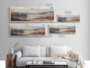 Bradley Lake Wyoming Framed Canvas Print, Panoramic Lake House Decor, Wall Art, Travel Poster, Rustic Lake Painting, Nature Art