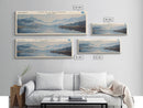 Chila Lagoon Framed Canvas Print, Panoramic Lake House Decor, Wide Wall Art, Travel Poster, Rustic Lake Painting, Home Decor