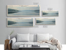 Dore Lake Framed Canvas Print, Lake House Decor, Panoramic Wall Art, Travel Poster, Rustic Lake Painting, Home Decor