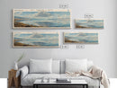 El Vado Lake New Mexico Framed Canvas Print, Lake House Art, Panoramic Travel Poster, Wall Art, Modern Lake Painting, Home Decor