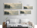 Lake Saint Clair, Boho Art, Travel Poster Art, Wall Art, Home Decor, Nature Scene, Lake Painting, Minimalist Art, Bedroom Decor, Landscape Painting, Travel Print, Framed Canvas Print, Lake House Decor, Panoramic Print