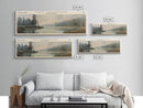 Lake Thompson South Dakota Framed Canvas Print, Lake House Decor, Panoramic Wall Art, Travel Poster, Serene Landscape Painting, Living Room Decor
