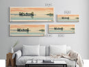 Lake Claiborne Louisiana Framed Canvas Print, Panoramic Wall Art, Midcentury Modern, Pop Art, Bedroom Decor, Travel Poster, Living Room Art