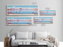 Lamoille Lake, Nevada Panoramic Wall Art Framed Canvas Print, Midcentury Modern, Pop Art, Home Decor, Travel Poster, Living Room Art
