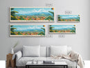 Bertoua, Cameroon Travel Poster Panoramic Canvas Print, Bertoua, Cameroon Painting, Cameroon Art, Bertoua Travel Art, Guest Room Painting