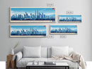 Kuala Lumpur, Malaysia Panoramic Travel Poster Canvas Print, Kuala Lumpur, Malaysia Painting, Malaysia Art, Kuala Lumpur Travel Art, Guest Room Painting