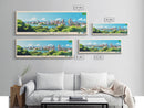 Port Said, Egypt Travel Poster Panoramic Canvas Print, Port Said, Egypt Painting, Egypt Art, Port Said Travel Art, Guest Room Painting
