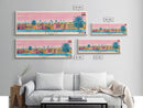 Asyut, Egypt Panoramic Canvas Print, Asyut, Egypt Painting, Egypt Art, Asyut Travel Poster, Travel Art, Guest Room Painting