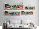 Botshabelo, South Africa Panoramic Canvas Print, Botshabelo, South Africa Painting, South Africa Art, Botshabelo Travel Poster, Travel Art, Guest Room Painting