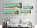 Durban, South Africa Panoramic Canvas Print, Durban, South Africa Painting, South Africa Art, Durban Travel Poster, Travel Art, Guest Room Painting