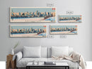 Edmonton, Canada Panoramic Canvas Print, Edmonton, Canada Painting, Canada Art, Edmonton Travel Poster, Travel Art, Living Room Painting