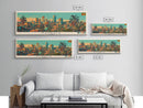 Kampala, Uganda Panoramic Canvas Print, Kampala, Uganda Painting, Uganda Art, Kampala Travel Poster, Travel Art, Living Room Painting