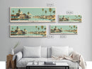 Kankan, Guinea Panoramic Canvas Print, Kankan, Guinea Painting, Guinea Art, Kankan Travel Poster, Travel Art, Guest Room Painting