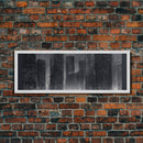 Abstract Buildings Canvas Print, Urban Art, City Art, Cityscape, Skyline, Monochromatic, Wall Decor, Panoramic, Wall Art, Canvas Print
