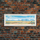 Death Valley National Park, Panoramic California Travel Art, National Park Print, Minimalist Travel Art, Midcentury Modern Style Landscape