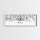 Panoramic Baltimore City Map, Maryland Art, Map Print, Minimalist Wall Art, Canvas Art, Housewarming Gift, Street Map Art, Closing Gift