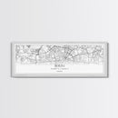 Panoramic Berlin City Map, Germany Art, Map Print, Minimalist Wall Art, Canvas Art, Housewarming Gift, Street Map Art, Closing Gift