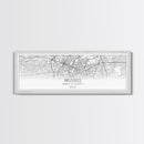 Panoramic Brussels City Map, Belgium Art, Map Print, Minimalist Wall Art, Canvas Art, Housewarming Gift, Street Map Art, Closing Gift