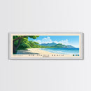 Air Manis Beach, Indonesia Panoramic Beach Print, Vacation Gift, Indonesia Wall Art, Framed Canvas Print, Framed Beach Painting
